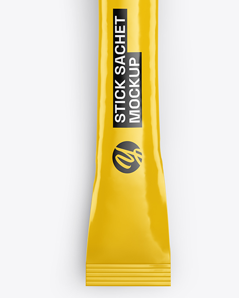 Glossy Stick Sachet Mockup