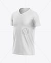 Kids V-Neck Jersey Mockup - Half Side View