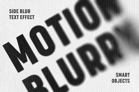Side Blur Paper Text Effect - Text effect photoshop
