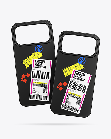 Two iPhone 17 Pro Cases Mockup