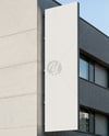 Outdoor Vertical Building Billboard Mockup