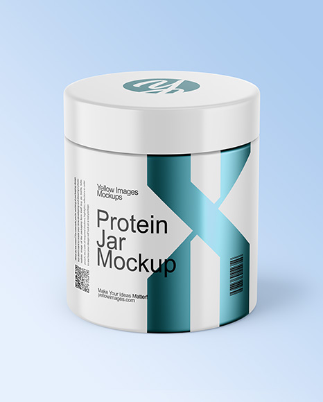 Matte Plastic Jar Mockup