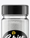 Plastic Jar with Fine Sea Salt Mockup