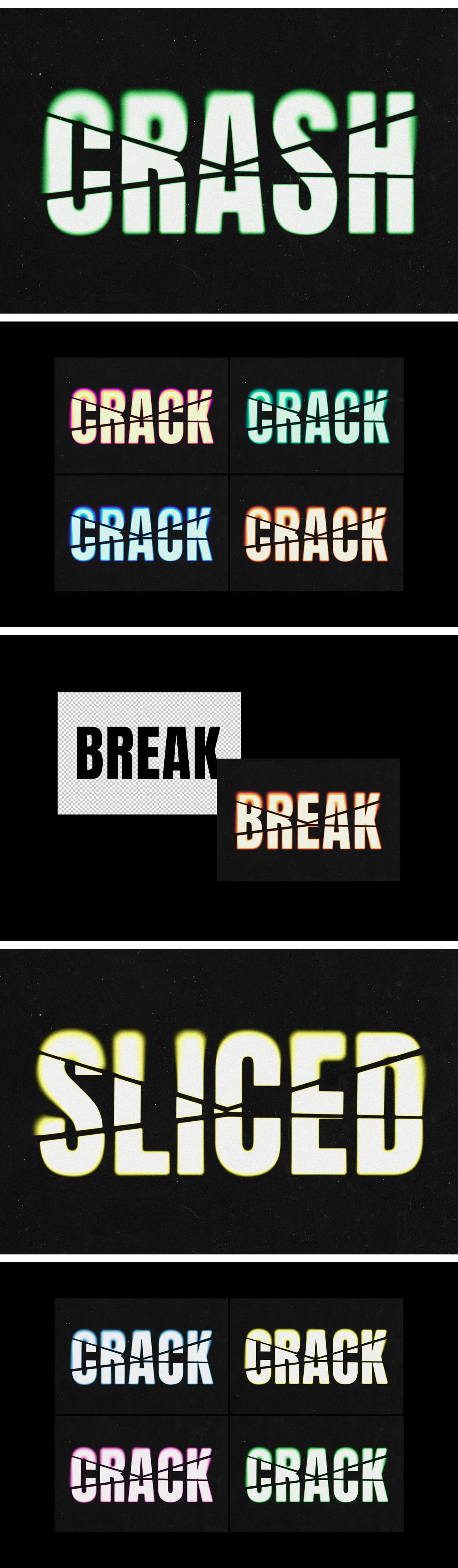 Broken Blur Text Effect