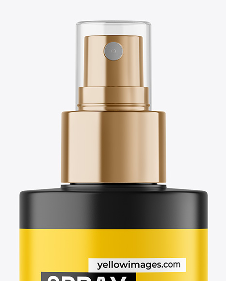Matte Spray Bottle Mockup
