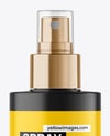 Matte Spray Bottle Mockup
