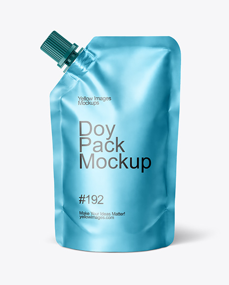 Metallic Doy Pack Mockup
