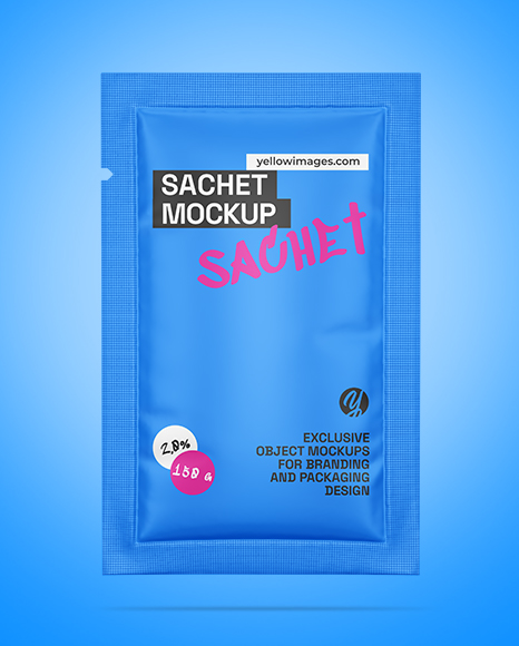 Matte Sachet Mockup