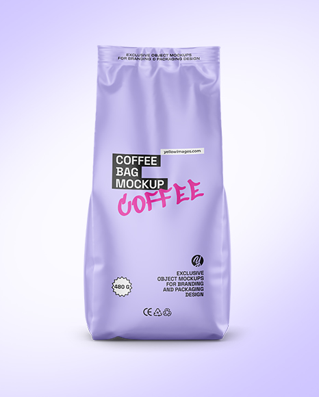 Matte Coffee Bag Mockup