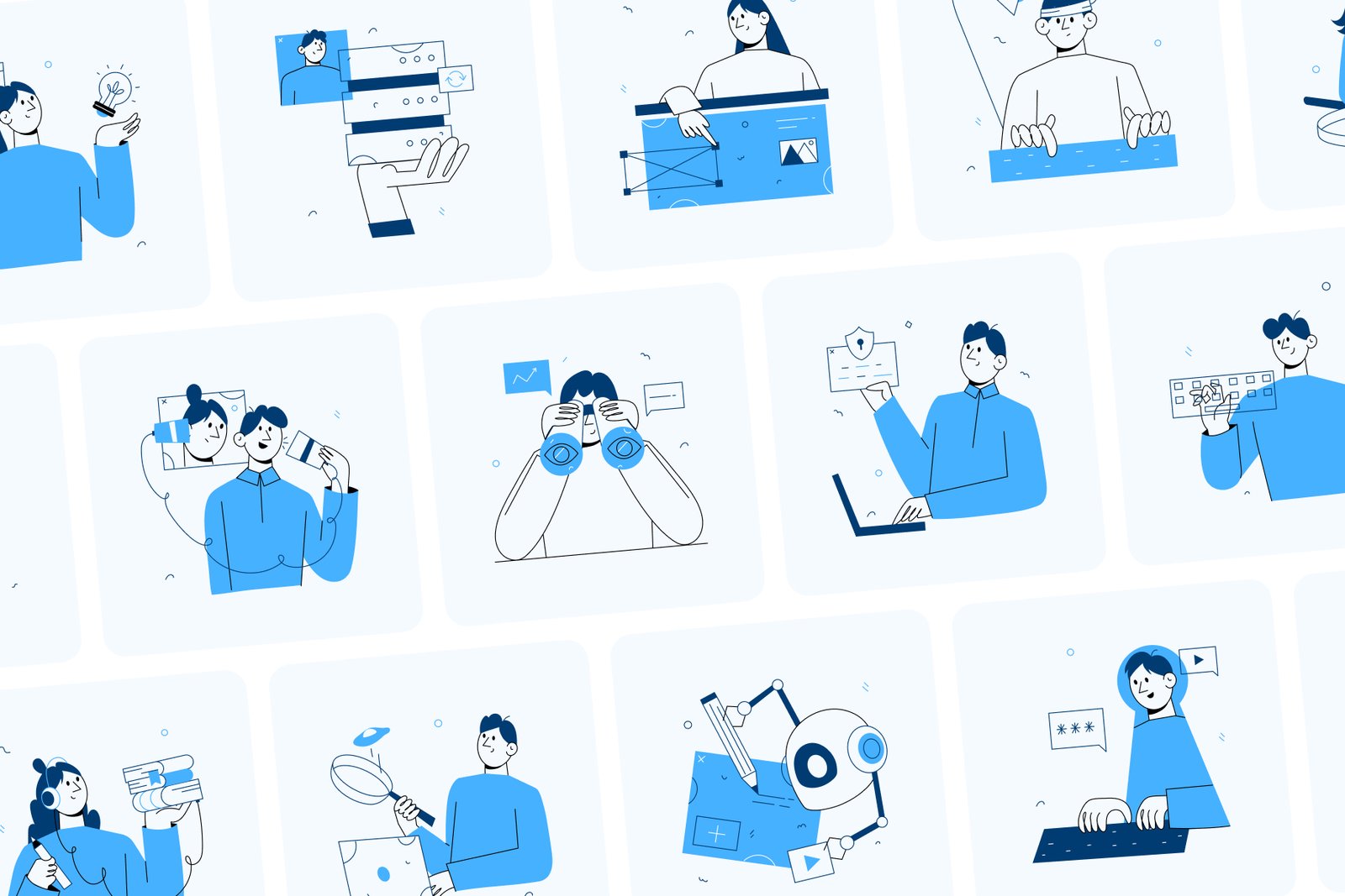 Tech and Business Illustration Set