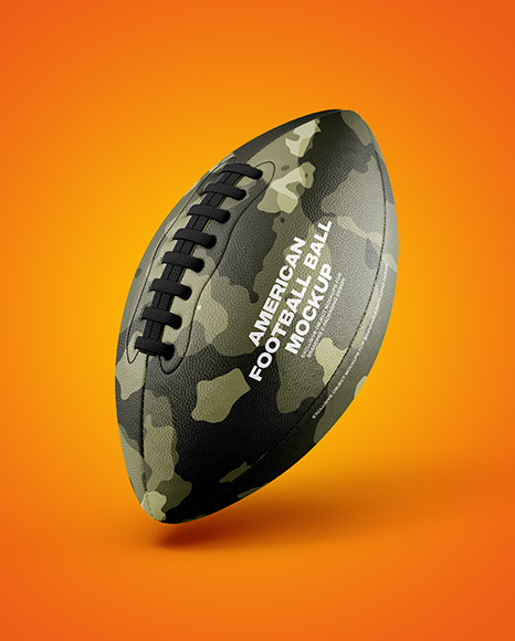American Football Ball Mockup