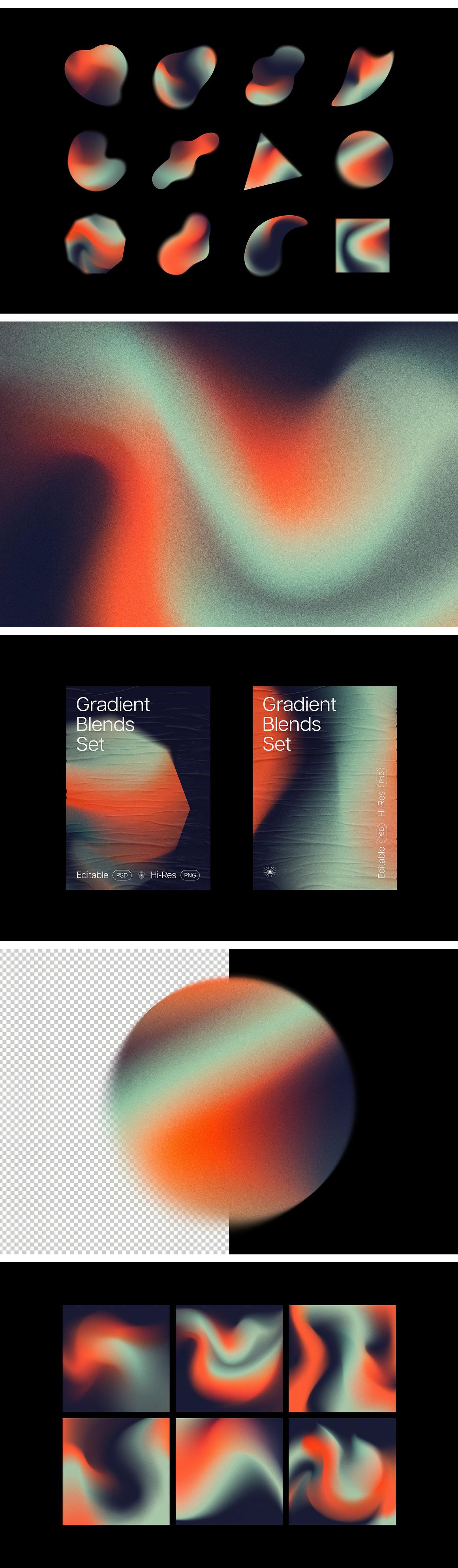 Blend Gradient Shapes Collection