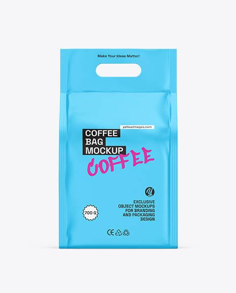 Coffee Bag Mockup – Front View