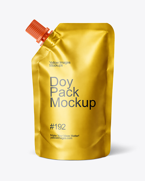 Metallic Doy Pack Mockup