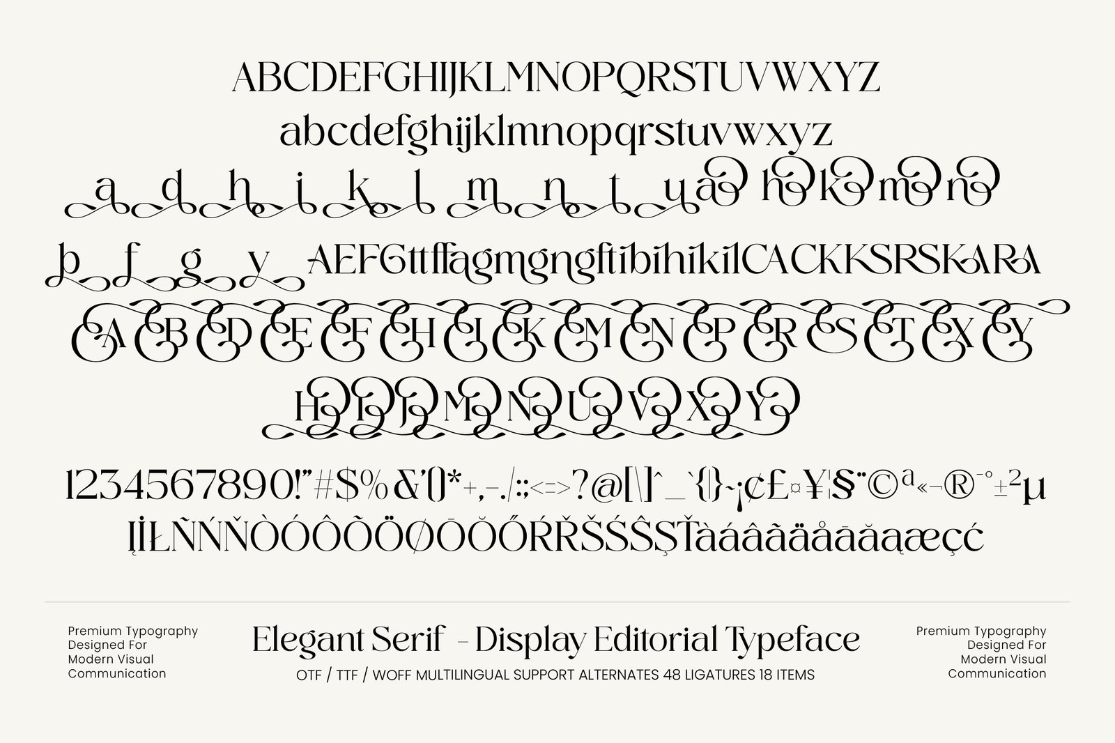 Midnight Cafe Society Elegant Serif