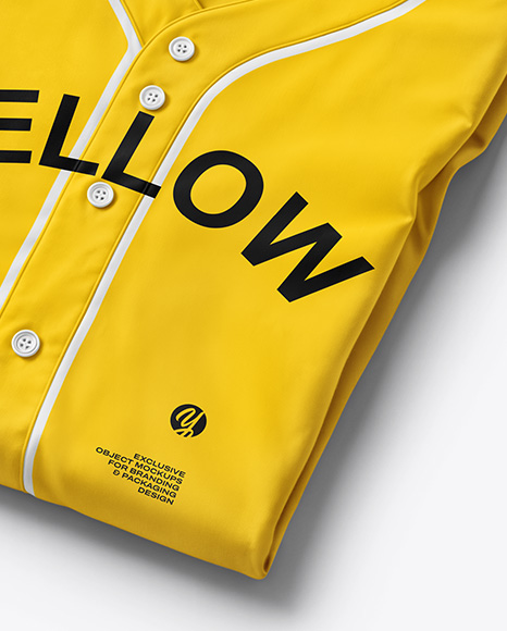 Folded Baseball Jersey Mockup