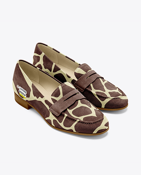 Pair of Suede Loafers Mockup - Mockups