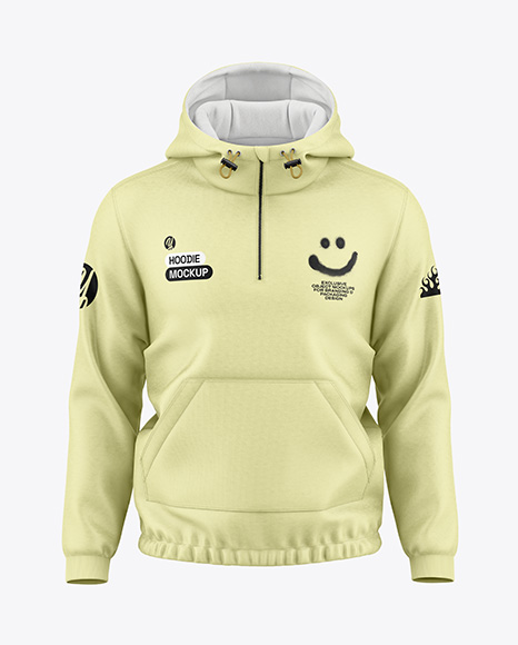 Men's Hoodie Mockup - Front View
