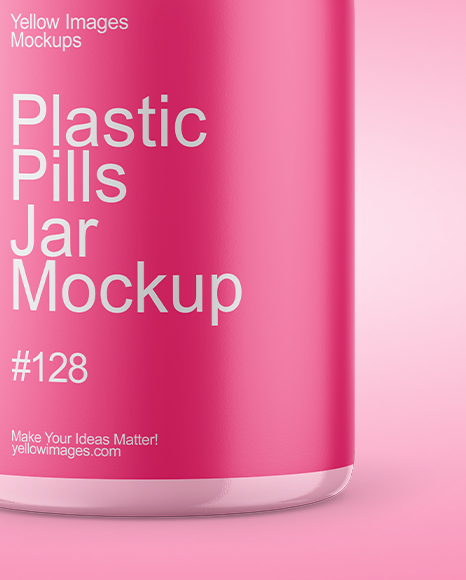 Plastic Pills Jar Mockup