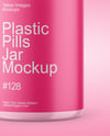 Plastic Pills Jar Mockup