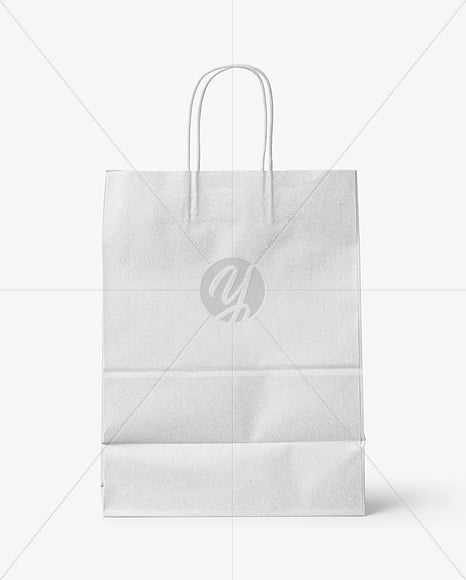 Kraft Paper Bag with Handles Mockup