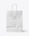Kraft Paper Bag with Handles Mockup