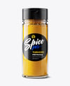 Glass Spice Jar with Turmeric Mockup