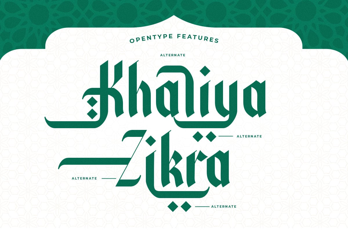 Awaly - Arabic Font Style Typeface