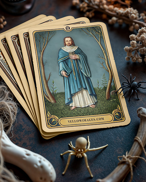 Stack of Cards Mockup