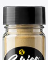 Spice Glass Jar with Onion Powder Mockup