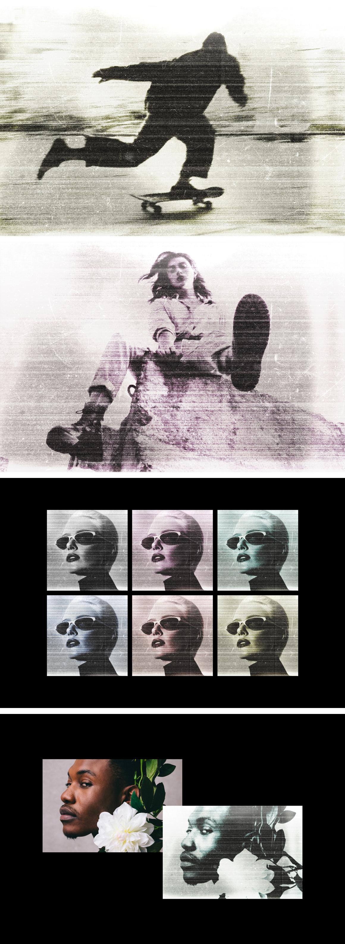 Damaged Paper Photocopy Effect