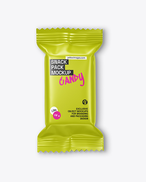 Glossy Snack Pack Mockup