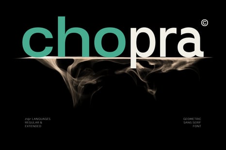 Chopra Typeface - Tech font