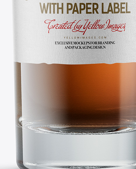 Tall Whiskey Bottle Mockup