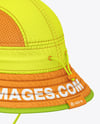Ripstop Bucket Hat Mockup - Back Half Side View