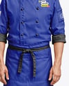 Man Wearing Chef Uniform and Chef Hat Mockup