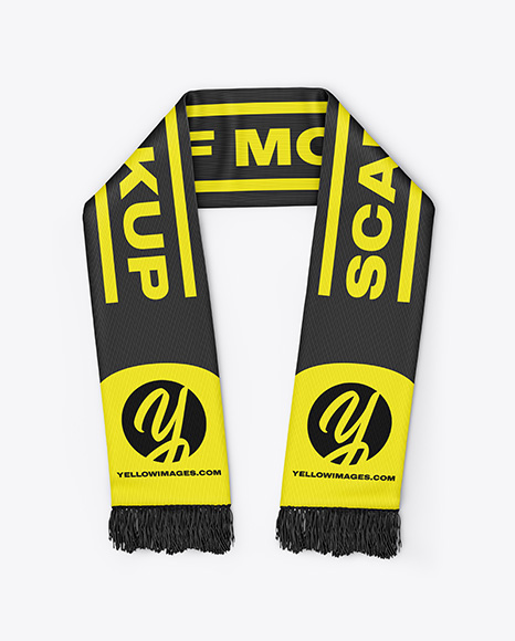 Fan Scarf Mockup - Top View - Sunglasses+Mockup+-+Top+View+in+Apparel+Mockups+on+Yellow+...