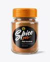 Glass Jar with Cinnamon Powder Mockup
