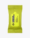 Matte Wet Wipes Pack Mockup
