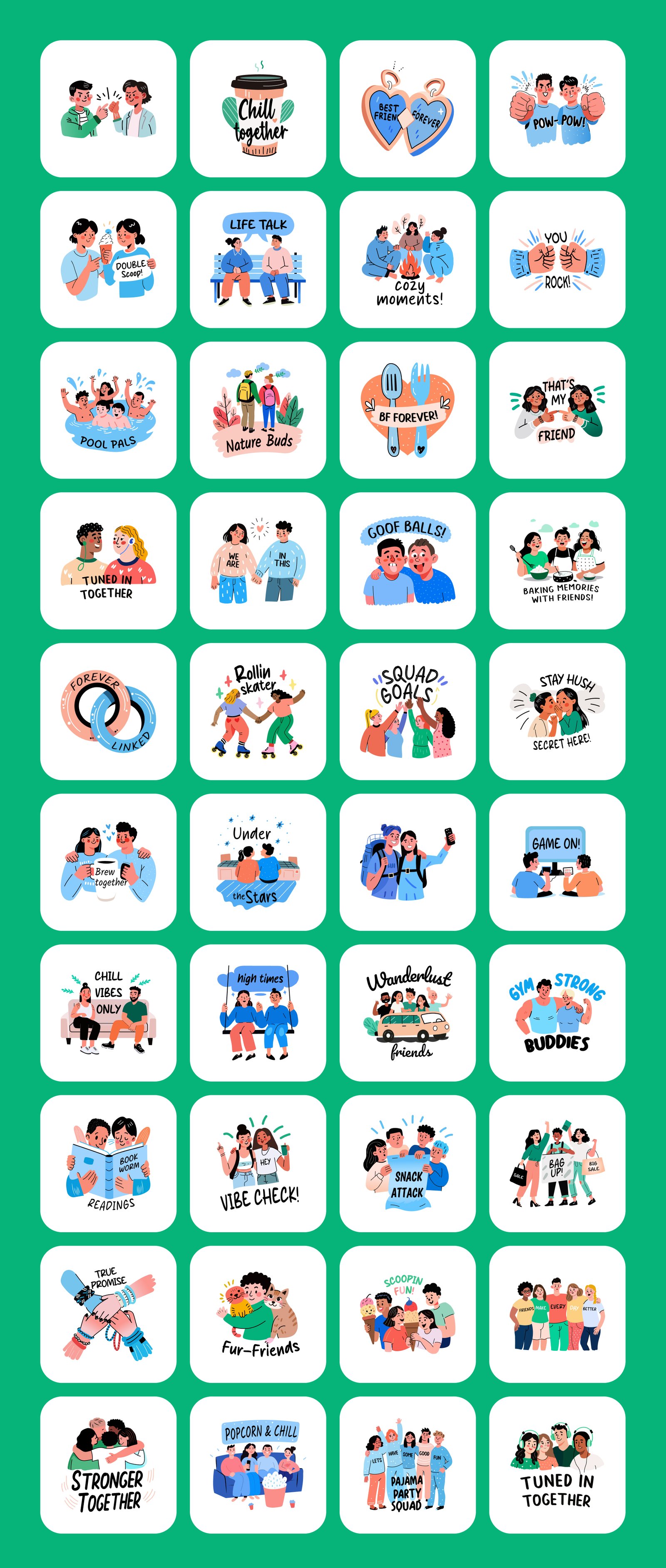 Friends Stickers Pack
