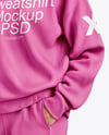 A Woman Wearing an Oversize Sweatshirt Mockup
