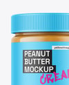 Jar With Peanut Butter Mockup