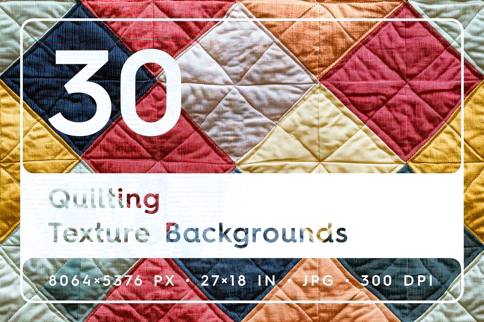 30 Quilting Texture Backgrounds