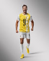 Man Wearing a Full Soccer Kit Mockup