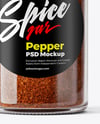 Jar with Grounded Aleppo Pepper Mockup