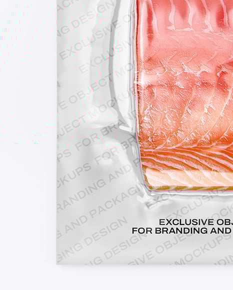Salmon Fillet Package Mockup