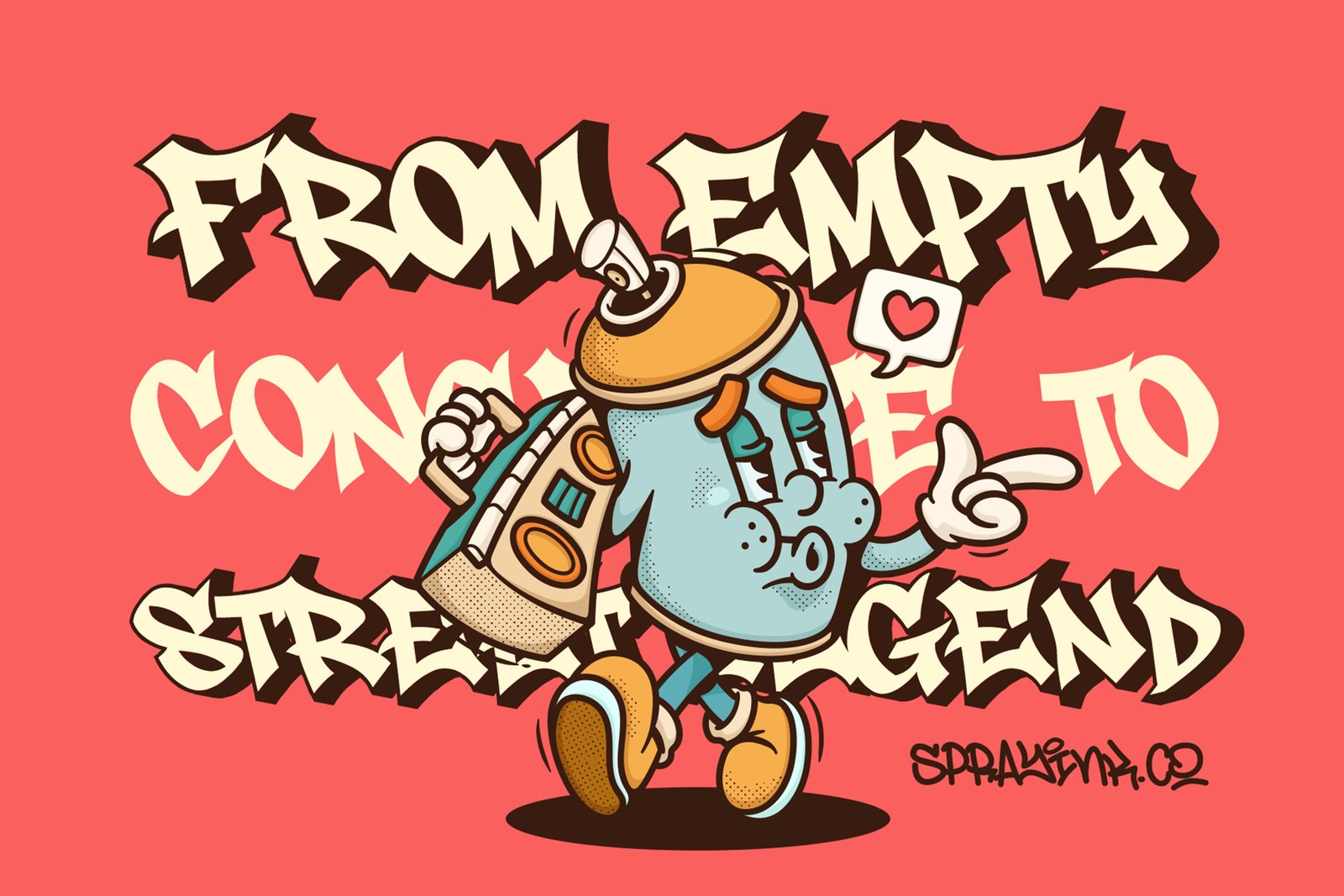 Gunko Street – Bold 3D Graffiti Font