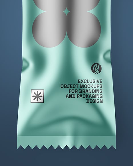 Matte Metallic Ice Cream Package Mockup