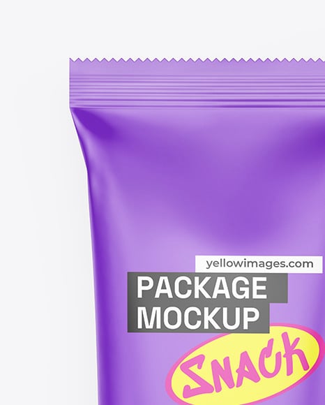 Matte Snack Package Mockup