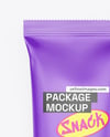 Matte Snack Package Mockup